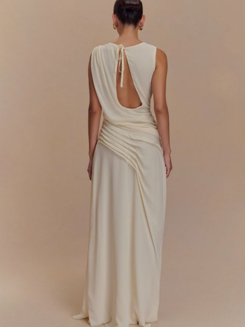 Meshki Oria Chiffon Maxi Dress - Ivory